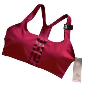 Adidas || Medium Support Burgundy Sports Bra